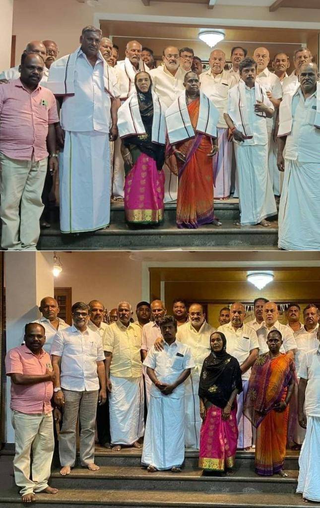 நத்தம் அதிமுக முக்கிய நிர்வாகிகள் அக்கட்சியில் இருந்து விலகி திமுகவில் இணைந்தனர் !