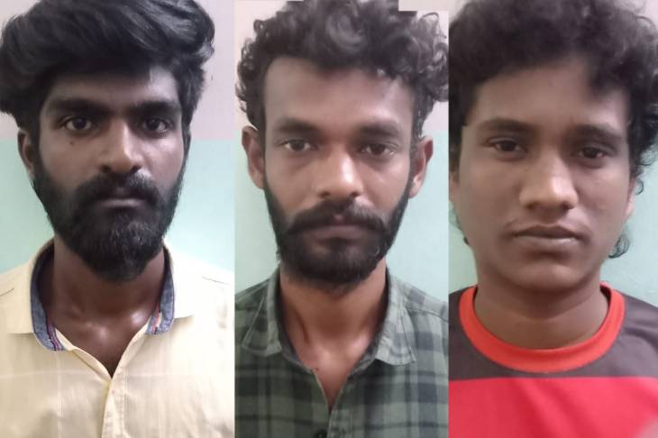 கோவில்பட்டியில் கஞ்சா விற்பனையில்  ஈடுபட்ட மூன்று பேர் கைது.