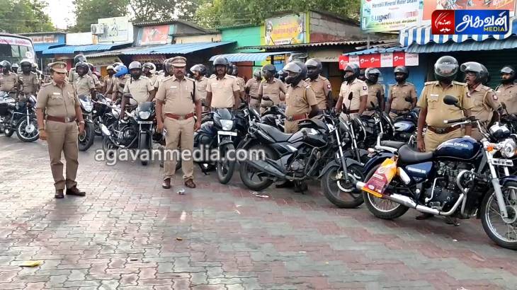 காவல்துறை சார்பில் இருசக்கர வாகனத்தில் ஹெல்மெட் விழிப்புணர்வு பேரணி!
