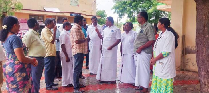 அரசு ஆரம்ப சுகாதார நிலையத்தில் திடீர் ஆய்வு மேற்கொண்ட எம் எல் ஏ மார்க்கண்டையன்!
