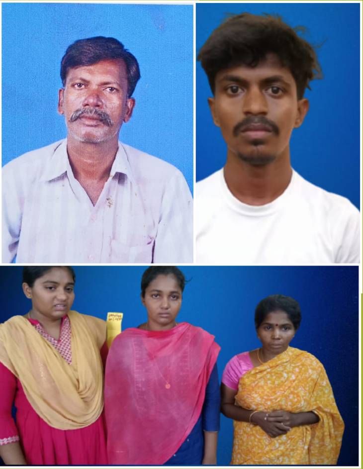 கணவனை கொலை செய்த  மனைவி ,மகள்கள் உட்பட 4 பேர் கைது.