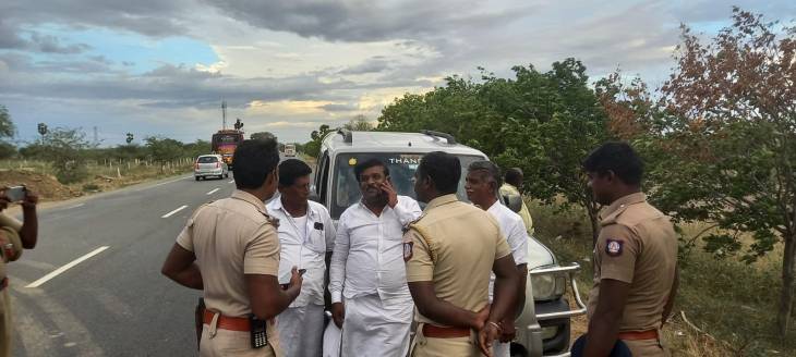 தமிழ் மாநில காங்கிரஸ் கட்சியினர் 6 பேர் கைது.