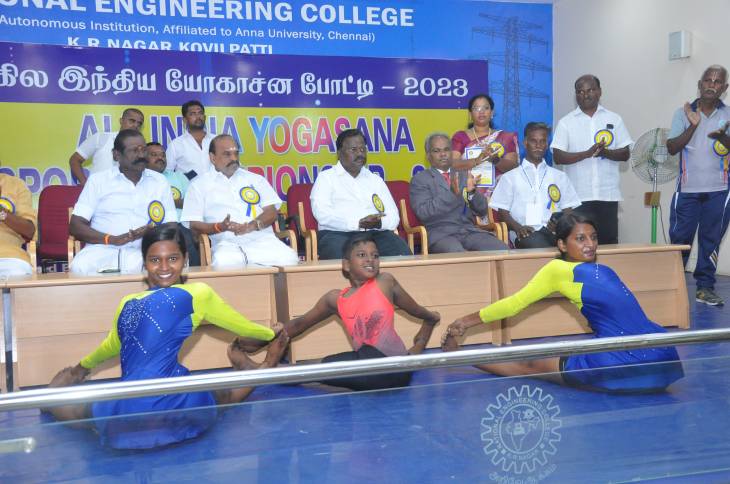  அகில இந்திய யோகாசனப் போட்டி-முன்னாள் அமைச்சர் கடம்பூர் செ.ராஜூ எம்.எல்.ஏ., துவக்கி வைத்தார்