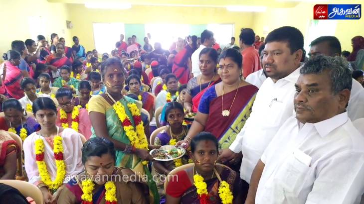 108 கர்ப்பிணிகளுக்கு அறுசுவை உணவுகளுடன் சமூக நலத்துறை சார்பில் வளைகாப்பு அர்ச்சதை-சீமந்த பொருட்களை வழங்கிய நவாஸ் கனி M P!