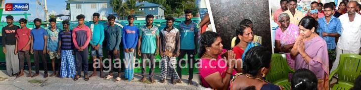 மாலதீவு கடற்படையினர் சிறைபிடிக்கப்பட்ட மீனவர்களையும் படகுகளையும் மீட்டு தருவதாக கனிமொழி எம்பி  உறுதி!