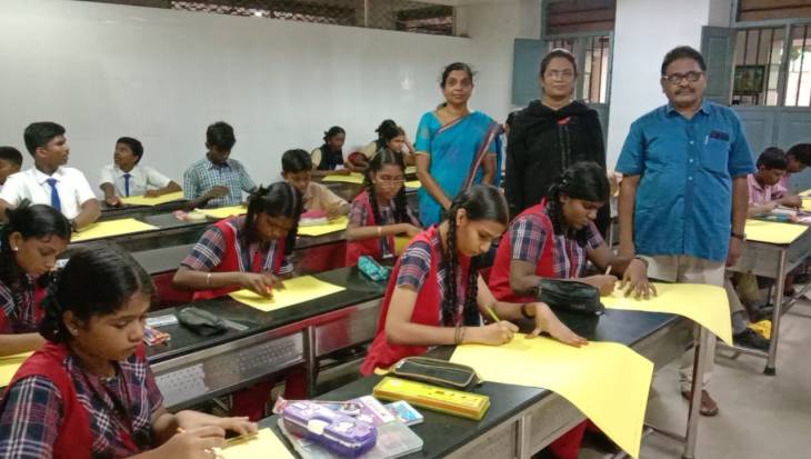 காற்று மாசுபடுதலை தவிர்த்தல் குறித்த விழிப்புணர்வு ஓவிய போட்டி!