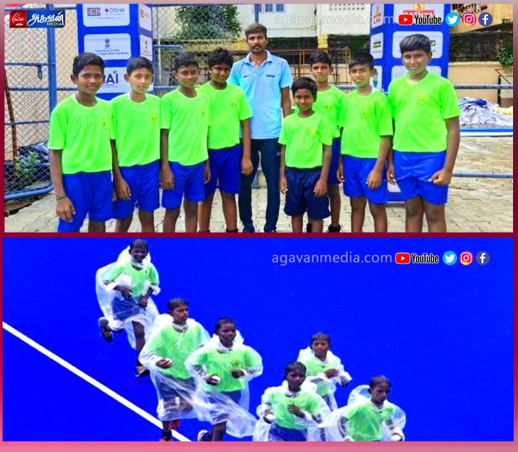 தீப்பெட்டி தொழிலாளர்களின் பிள்ளைகள்  தேசிய ஹாக்கி சாம்பியன்ஷிப் தொடரில்  பங்கேற்பு!