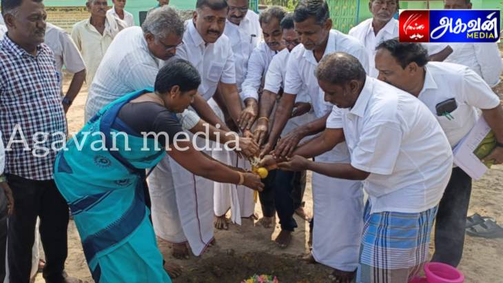 சக்கலிபட்டியில் புதிய வகுப்பறை கட்டிடம் கட்டுவதற்கு எம்.எல்.ஏ பூமி பூஜை!