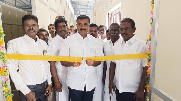 புதிய நூலகத்தை எம்எல்ஏ மார்க்கண்டேயன் திறந்து வைத்தார்!