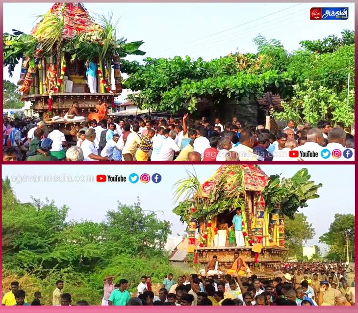 தட்டைக்காட்டு திருவிழாவை விமர்சையாக நடைபெற்ற தேரோட்டம்: குவிந்த திரளான பக்தர்கள்!