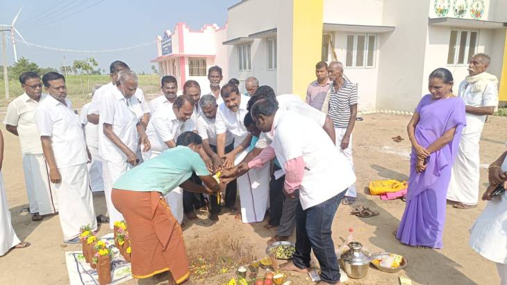 அரசு ஆரம்ப சுகாதார நிலைய கட்டுமான பணியினை எம்எல்ஏ மார்க்கண்டையன் தொடங்கி வைத்தார்.