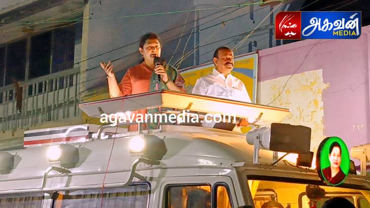 நடிகை விந்தியா இரட்டை இலை  சின்னத்திற்கு தீவிர  வாக்கு சேகரிப்பு!