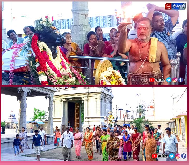 மீனாட்சி சுந்தரேஸ்வரர் ஆலயத்தில்,சித்திரை மாத தேய்பிறை பிரதோஷ வழிபாடு!