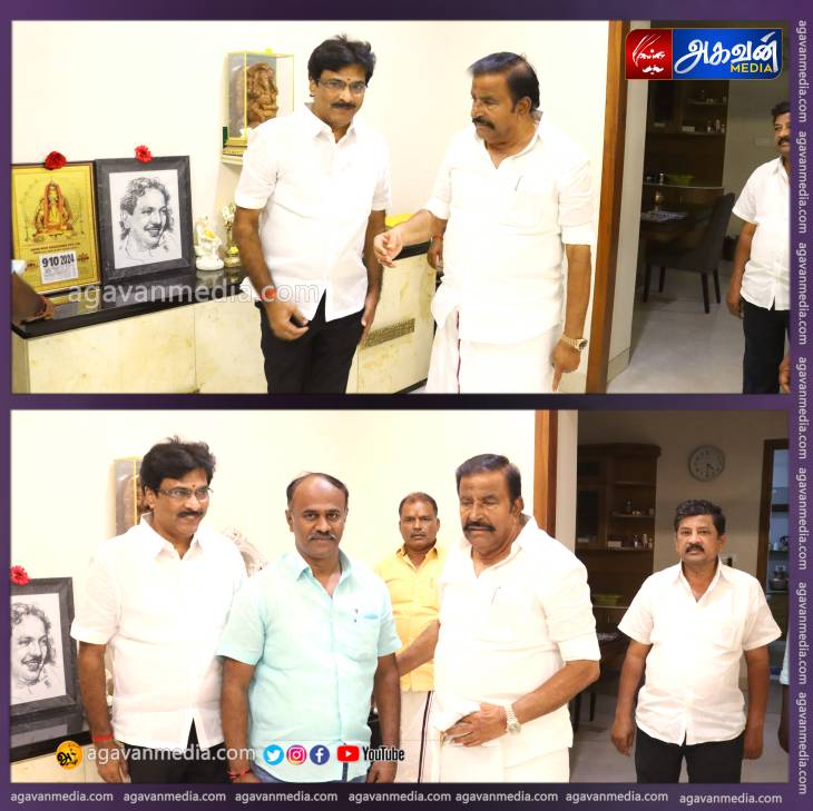 அமைச்சர் கே.என்.நேருவை மரியாதை நிமித்தமாக சந்தித்த மாநில நெசவாளர் அணி துணைச் செயலாளர்  வசந்தம் A.C ஜெயக்குமார்!