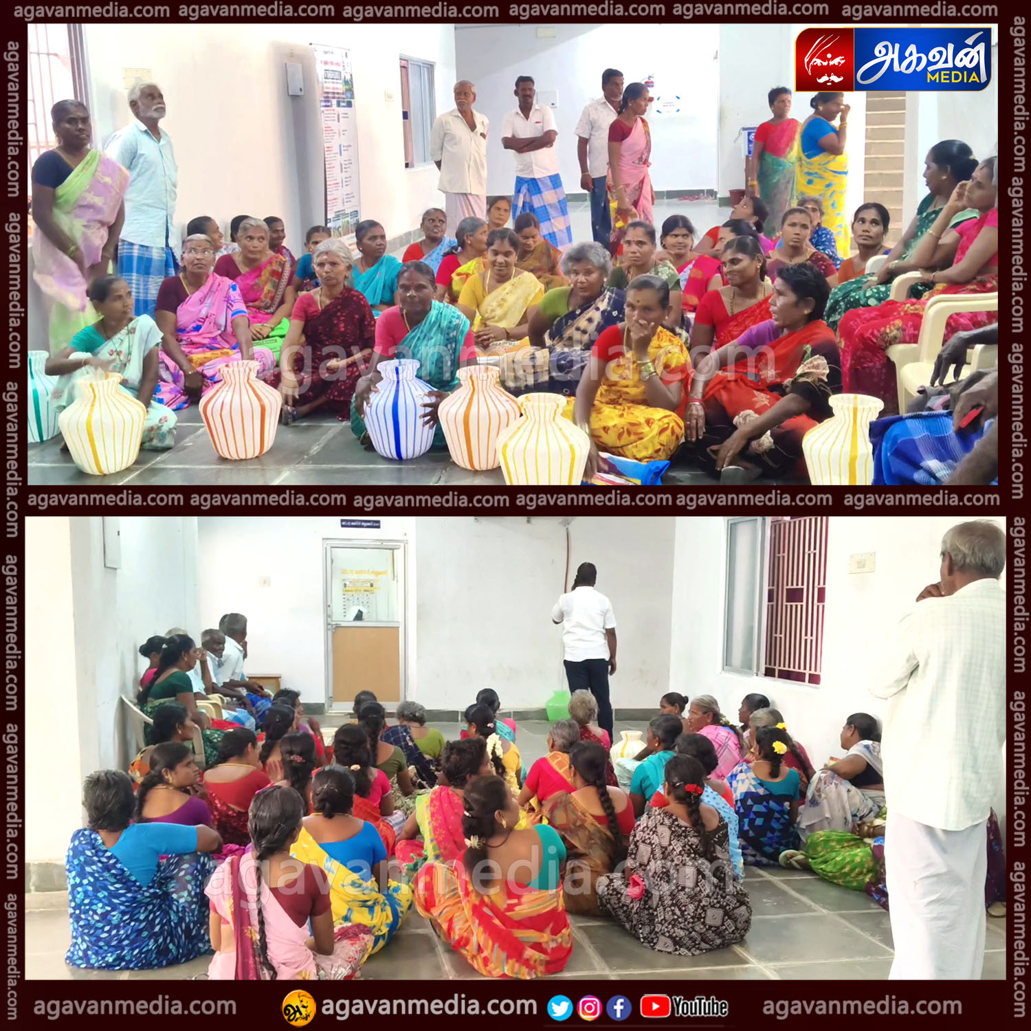 வட்டார வளர்ச்சி அலுவலகத்தில் தர்ணா போராட்டத்தில் ஈடுபட்ட பொதுமக்கள் !